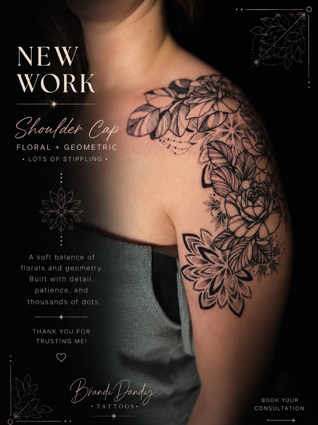 Tattoo by @brandi.dandy.tattoos β dotwork