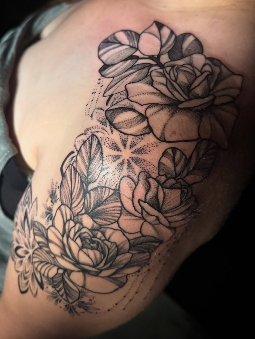 Tattoo by @brandi.dandy.tattoos β black_and_grey