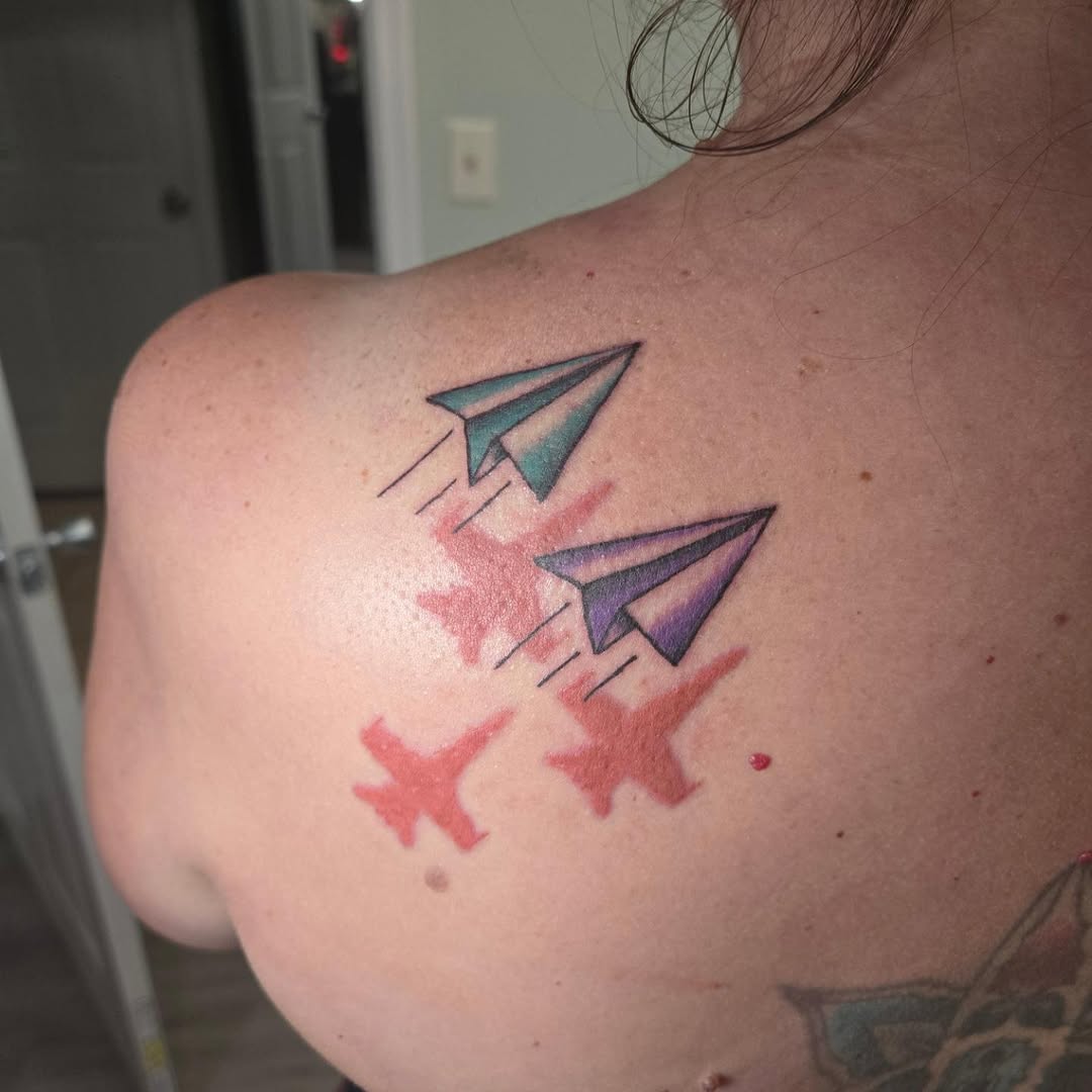 Tattoo by @mattpagetattoos — illustrative, geometric