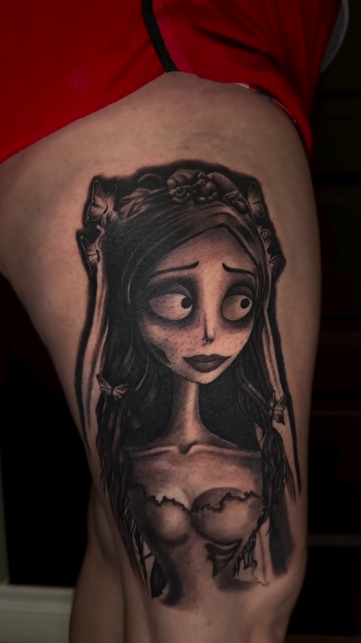 Tattoo by @tats.by.morb โ dark_realism, black_and_grey