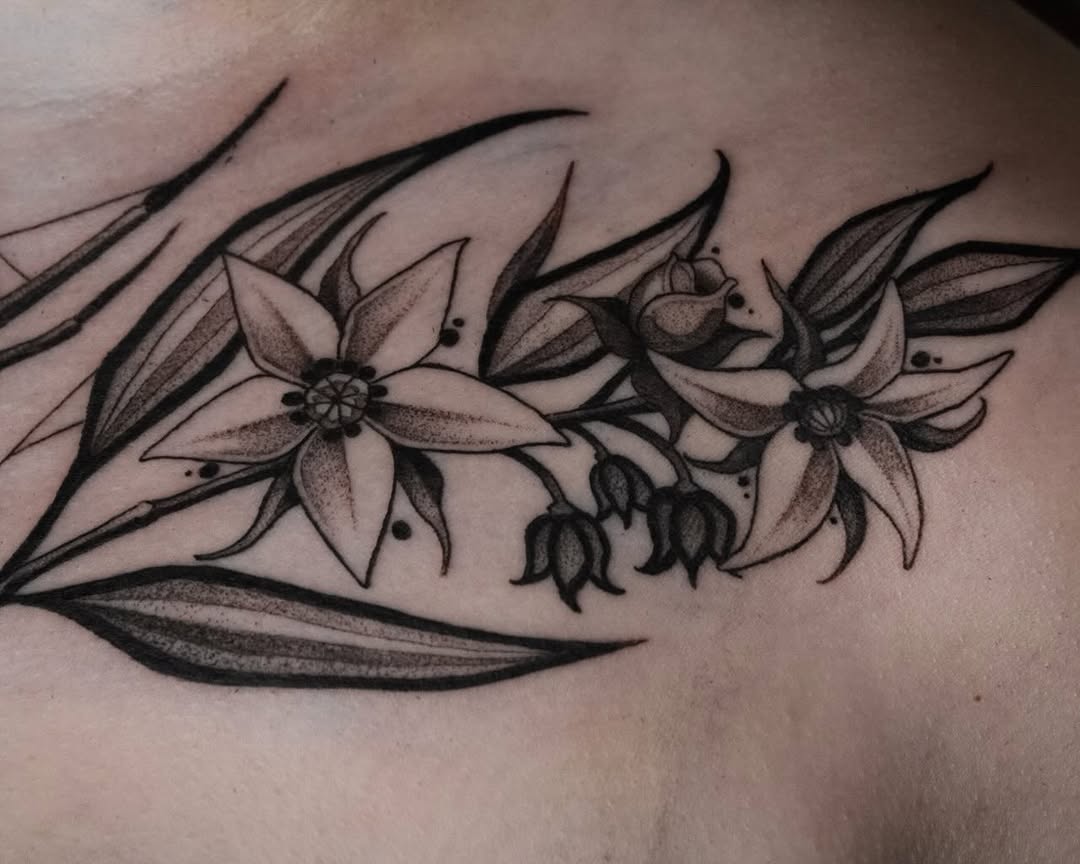 Tattoo by @danielm.ttt — black_and_grey, dotwork