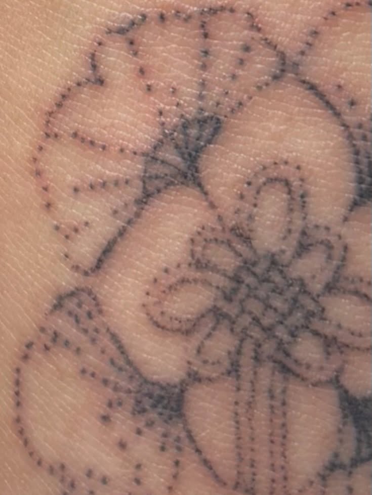 Tattoo by @sabpokes — dotwork, illustrative