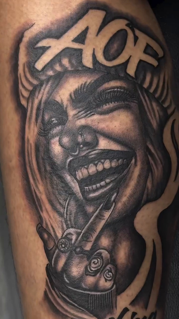 Tattoo by @leftmy_mark — black_and_grey, realism