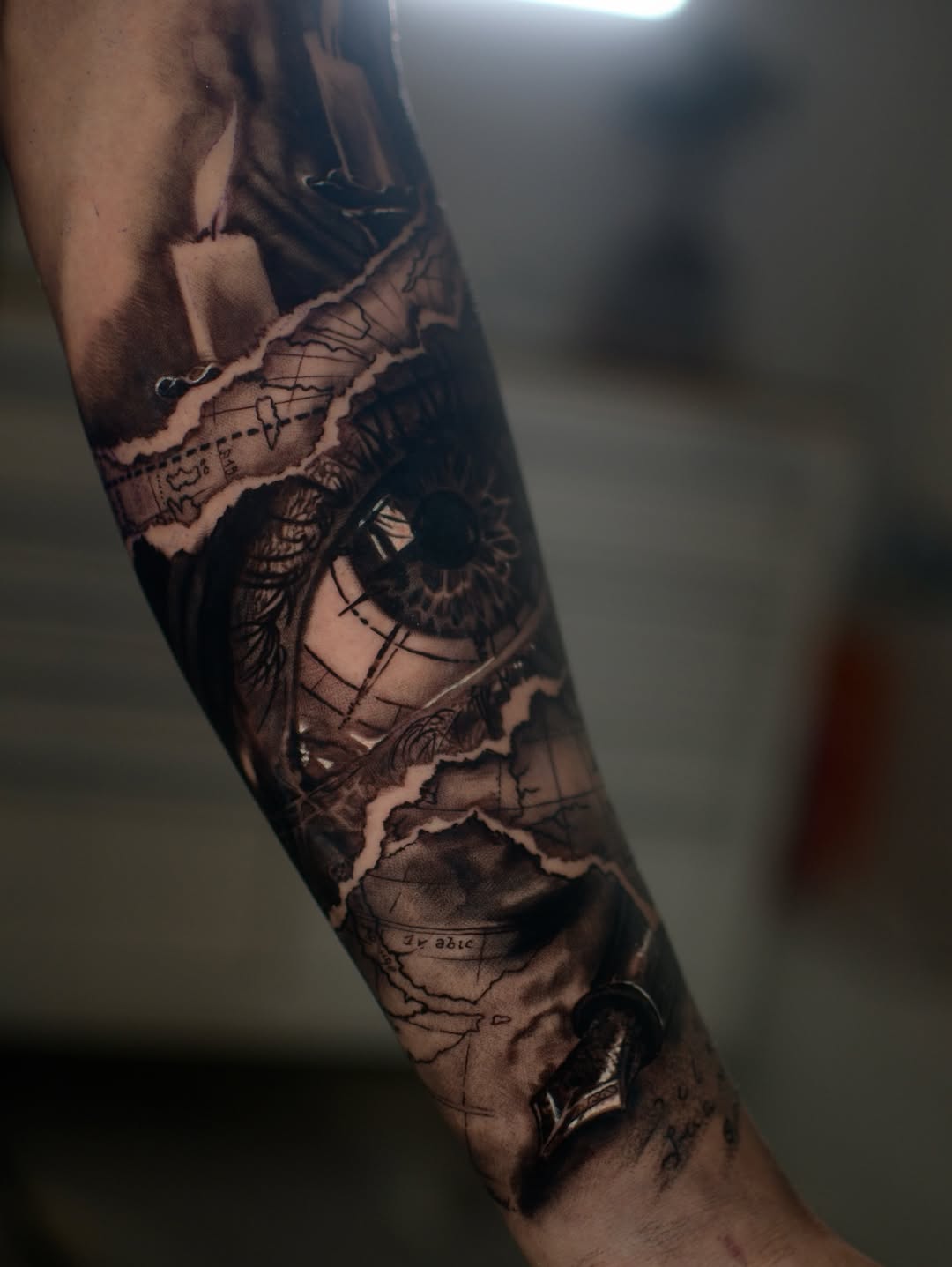 Tattoo by @joyboytattoos โ realism, black_and_grey