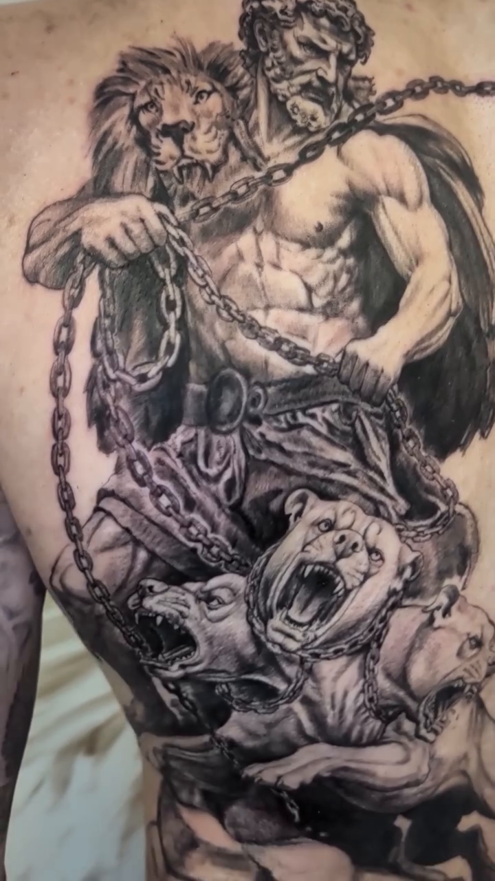 Tattoo by @the_neon_lady โ realism, black_and_grey