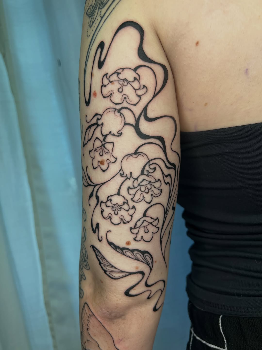 Tattoo by @severinblacktattoo — blackwork, ornamental