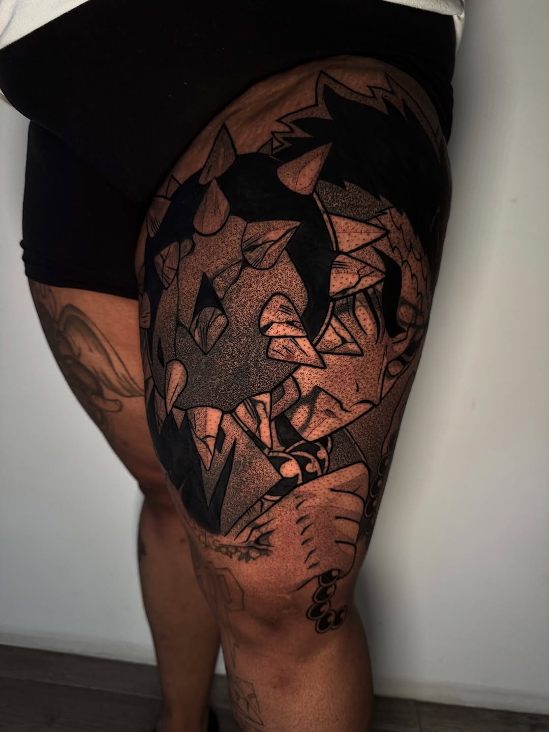 Tattoo by @rustik_uno — blackwork, dotwork