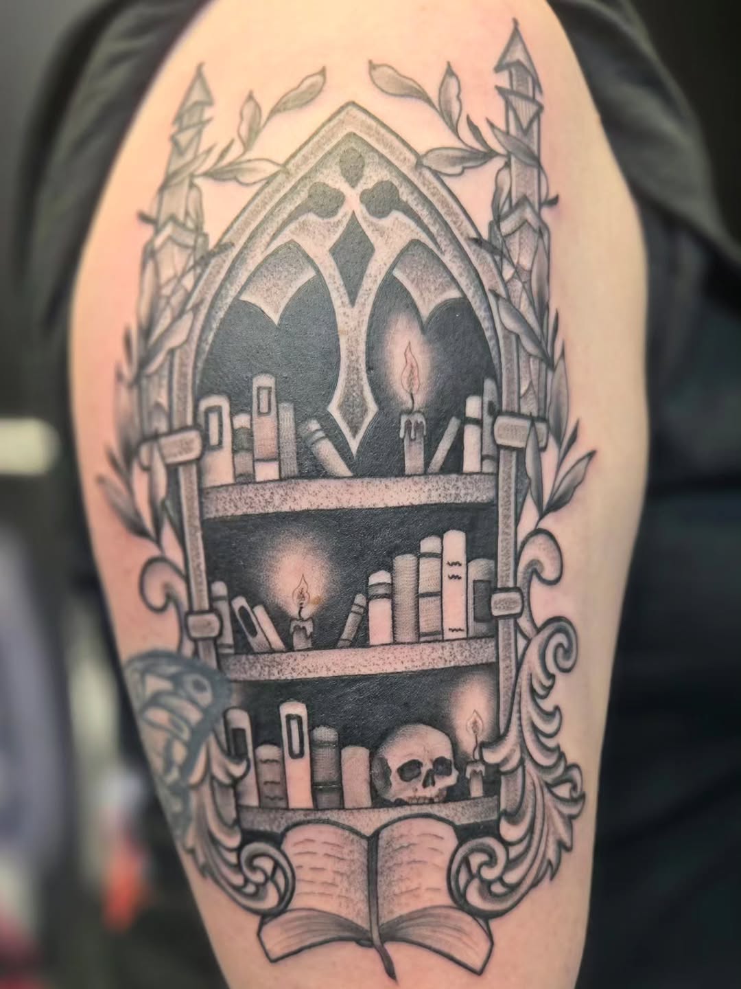 Tattoo by @thunder_scorpiontattoos โ black_and_grey
