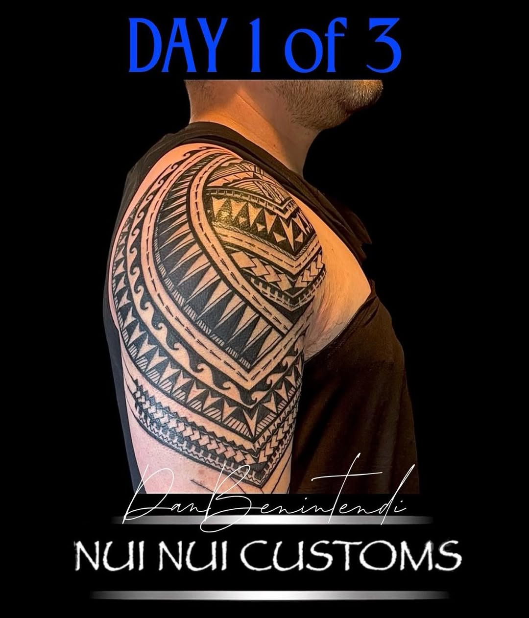 Tattoo by @nui_nui_customs — tribal, blackwork