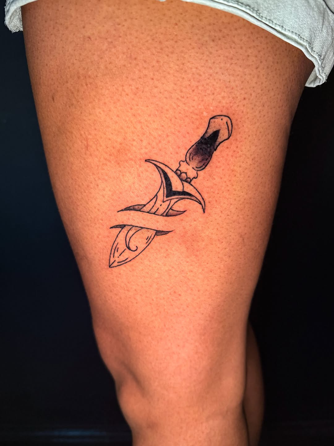 Tattoo by @thebananacult — illustrative, black_and_grey