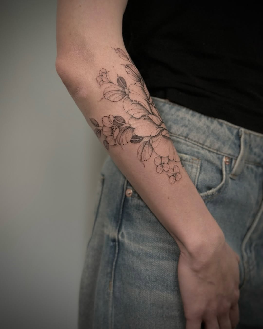 Tattoo by @michatattoos — fine_line, black_and_grey