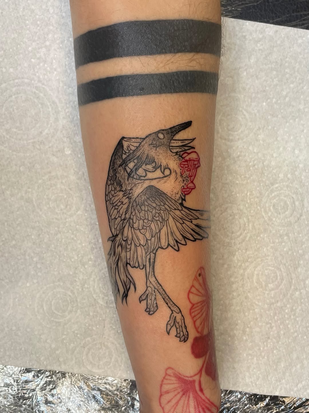 Tattoo by @egirotto.art — blackwork, illustrative