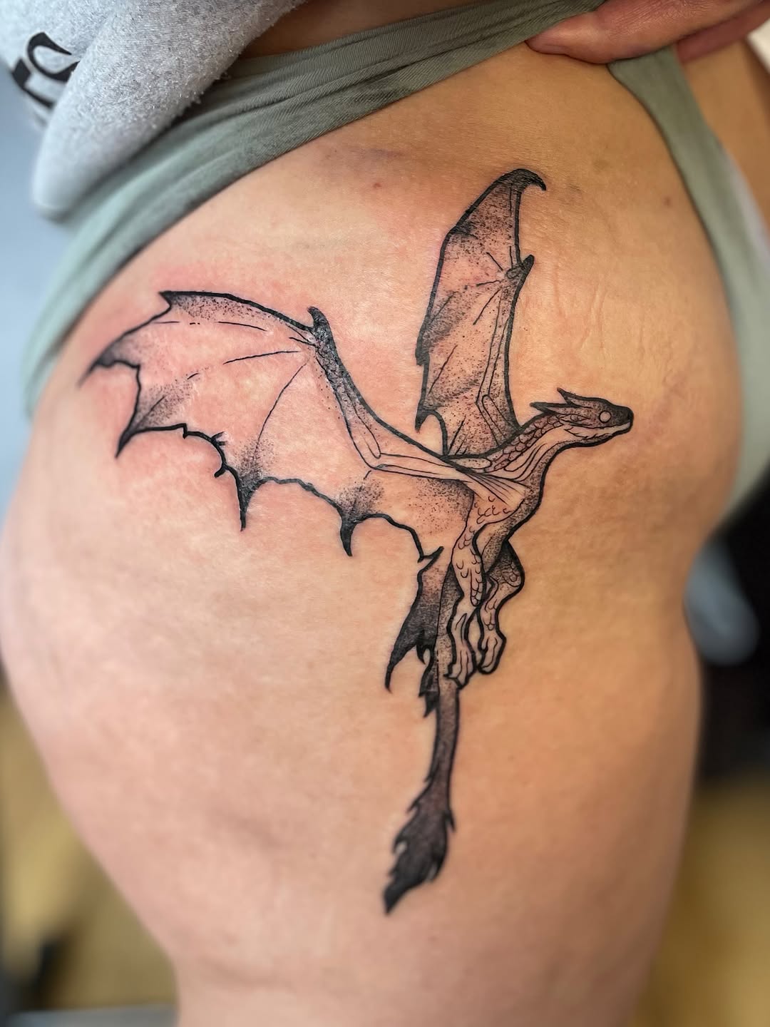 Tattoo by @egirotto.art — illustrative, black_and_grey