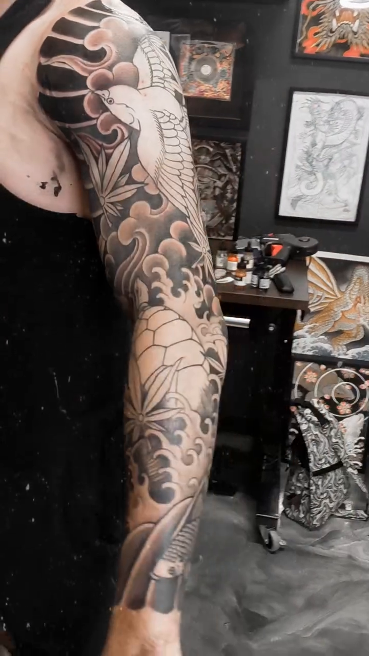 Tattoo by @gavingage_tattoo — japanese_irezumi, black_and_grey