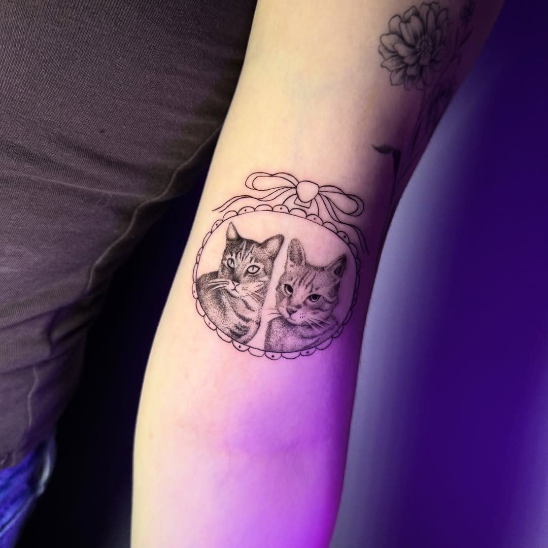 Tattoo by @demonica_ink666 โ realism, dotwork