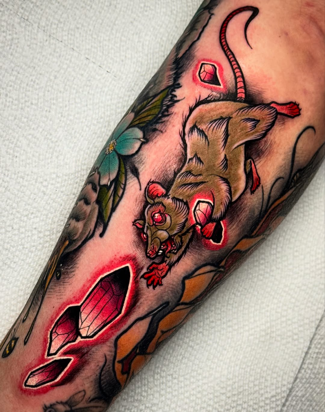 Tattoo by @themactatty — new_school, dark_realism
