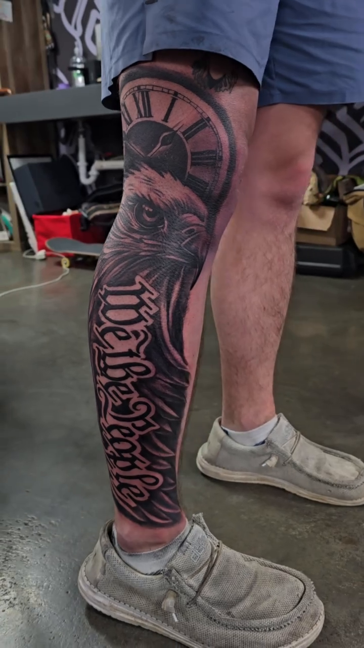Tattoo by @fatboy562ink — black_and_grey, realism