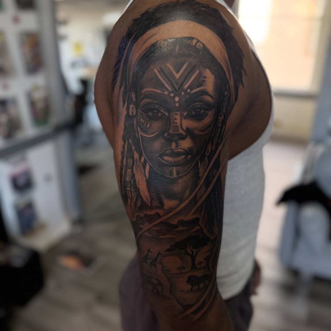 Tattoo by @isiahtats — realism, black_and_grey