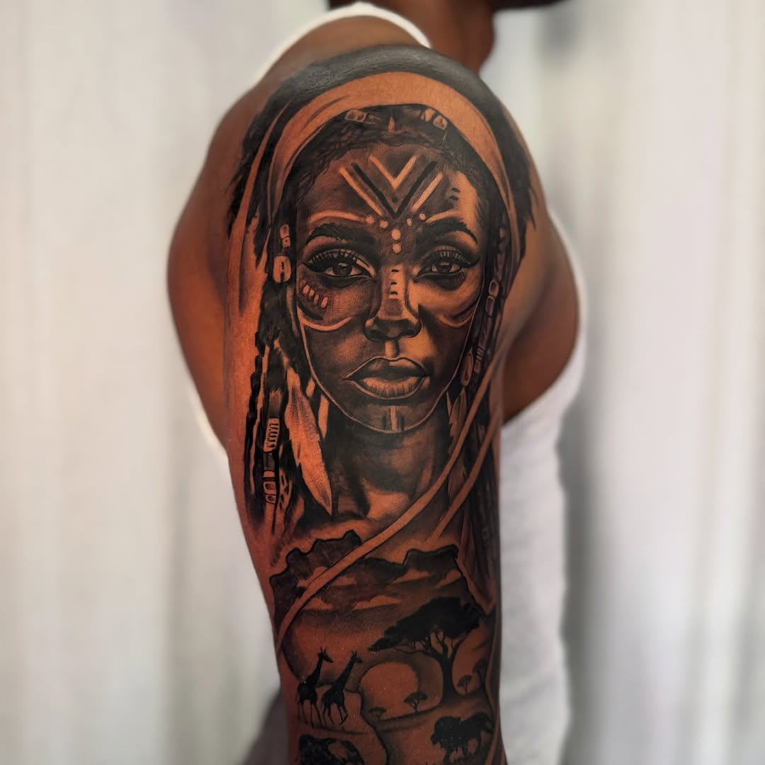 Tattoo by @isiahtats — realism, black_and_grey