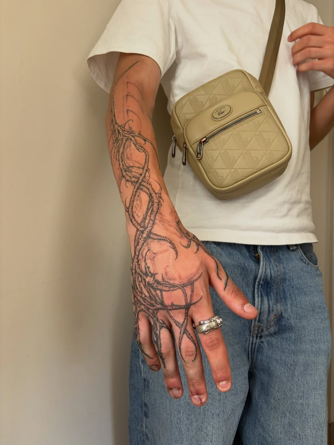 Tattoo by @hesperine.ttt — blackwork, tribal
