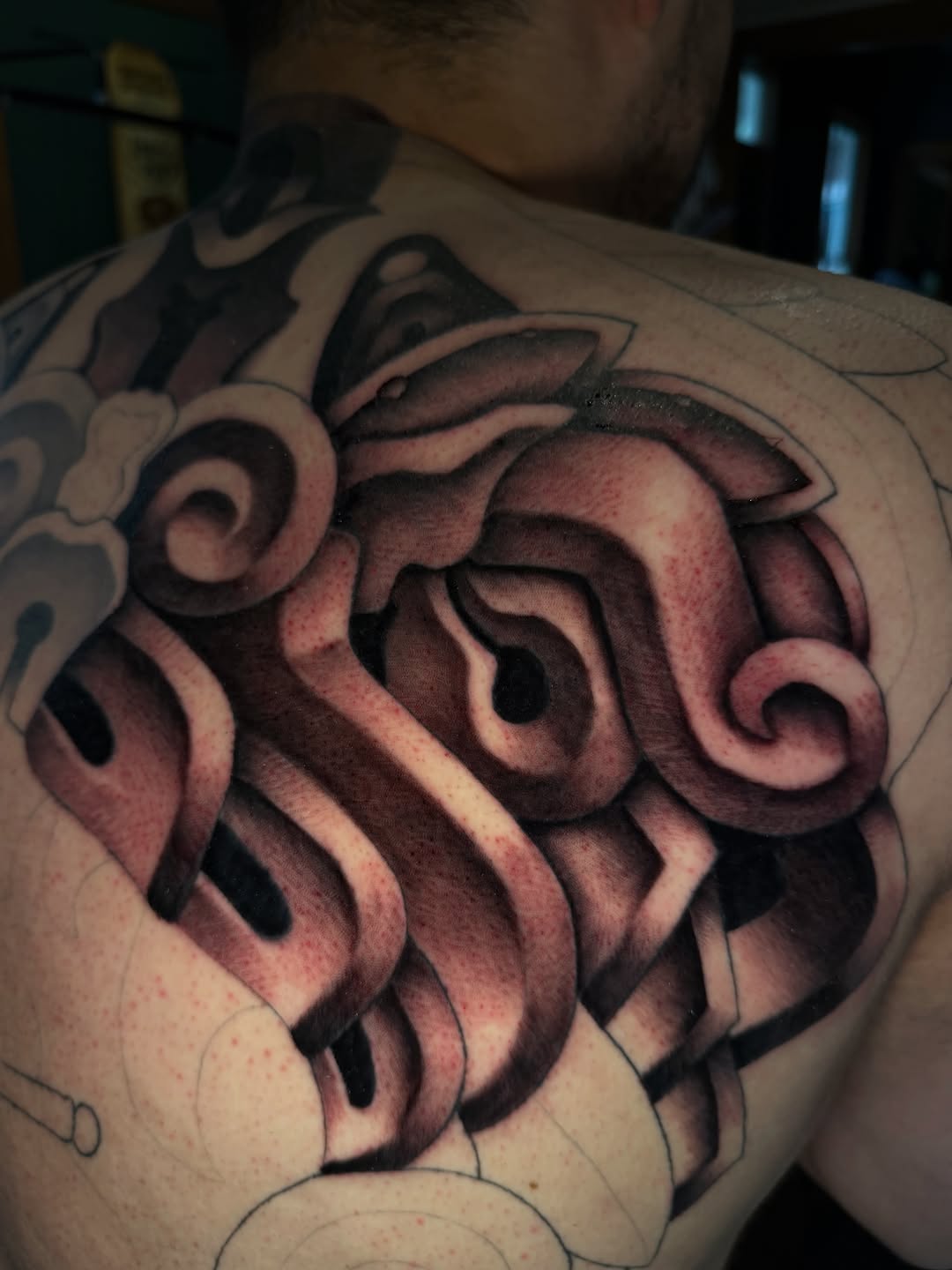 Tattoo by @ruckustattoo — black_and_grey, realism