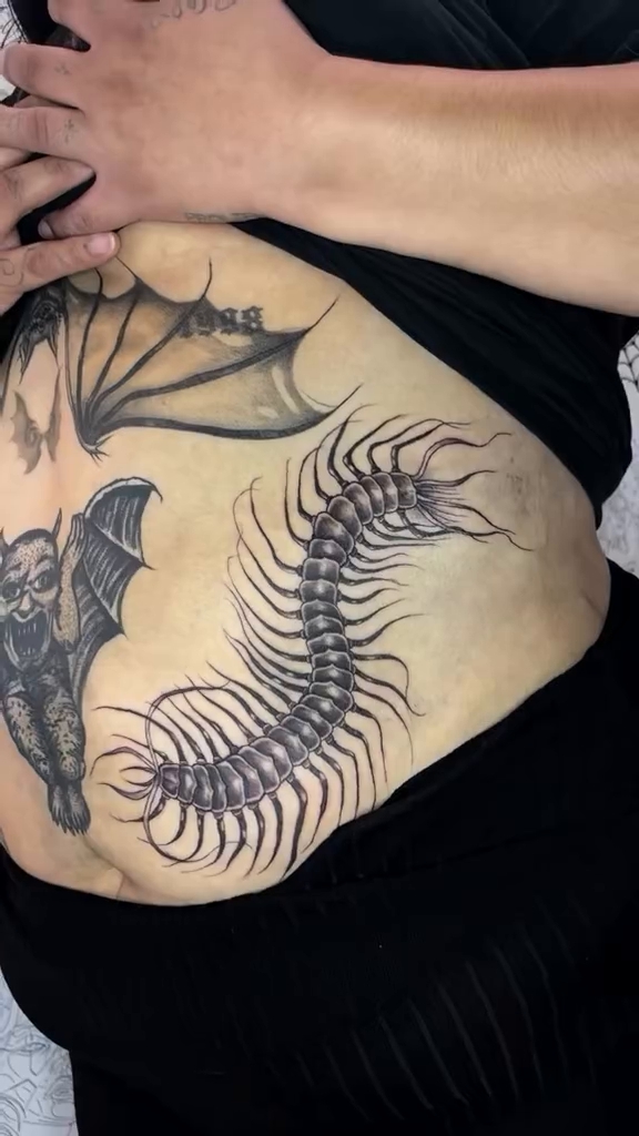 Tattoo by @loopytatz — black_and_grey