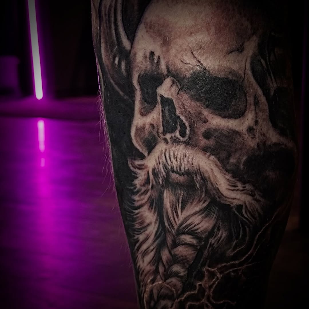 Tattoo by @ozarmy โ realism, black_and_grey