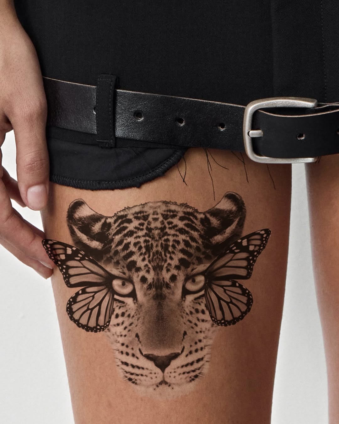 Tattoo by @temple.adorned โ realism, black_and_grey