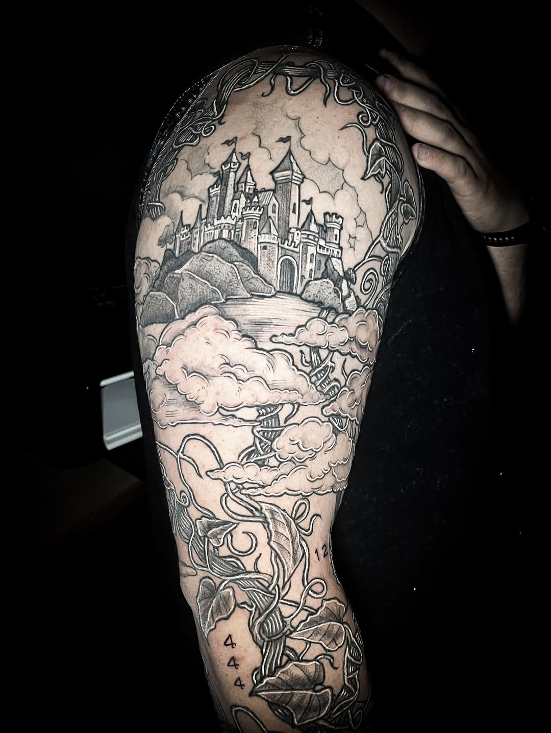 Tattoo by @lilferntattoo — black_and_grey