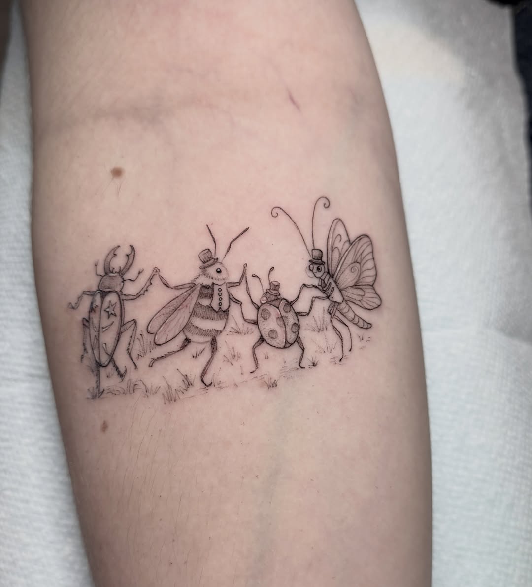 Tattoo by @botanicalbodyart β fine_line