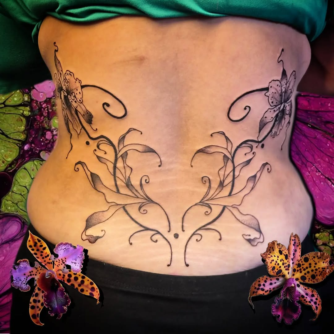 Tattoo by @wickedlilyink — illustrative, black_and_grey