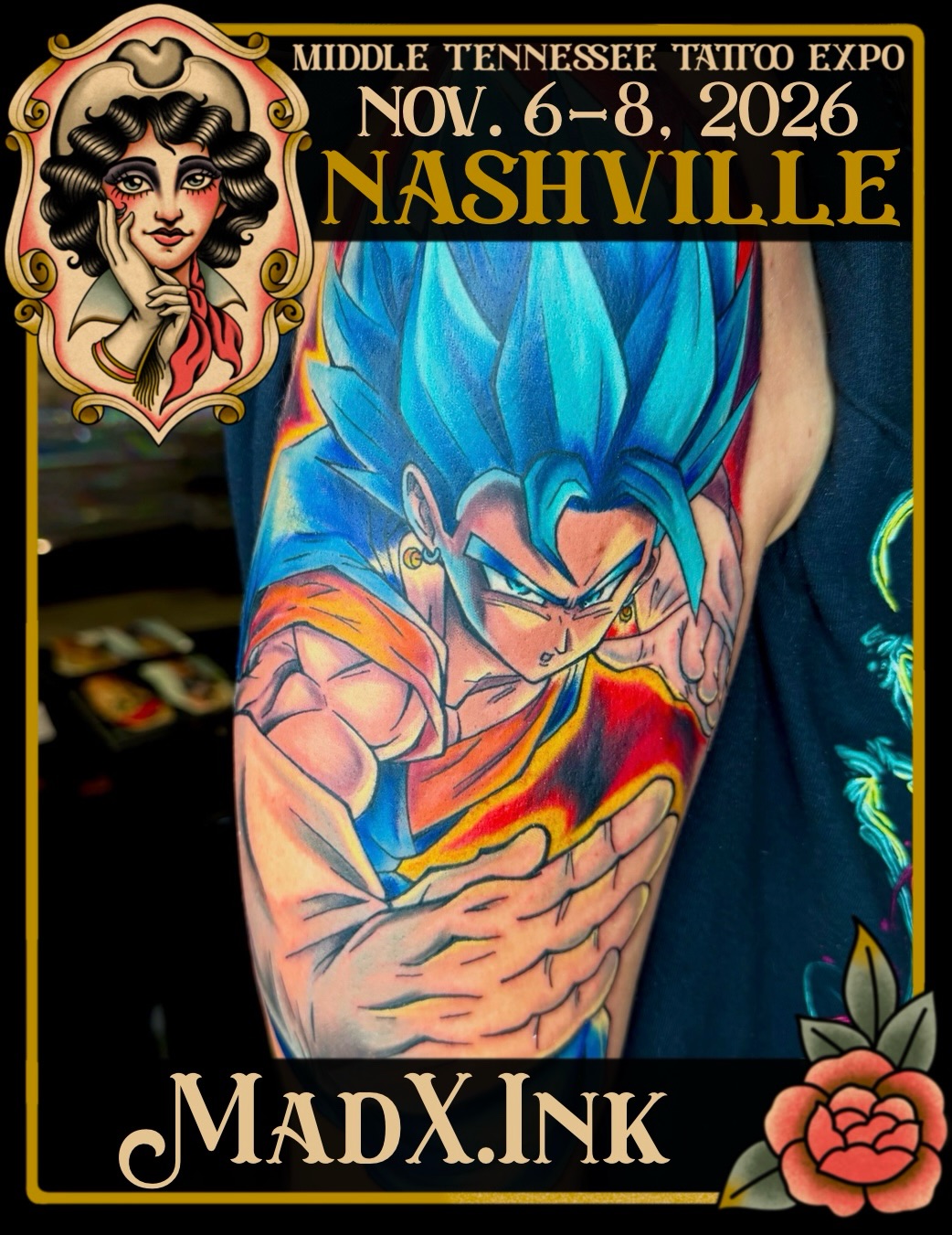 Tattoo by @madx.ink — anime, realism