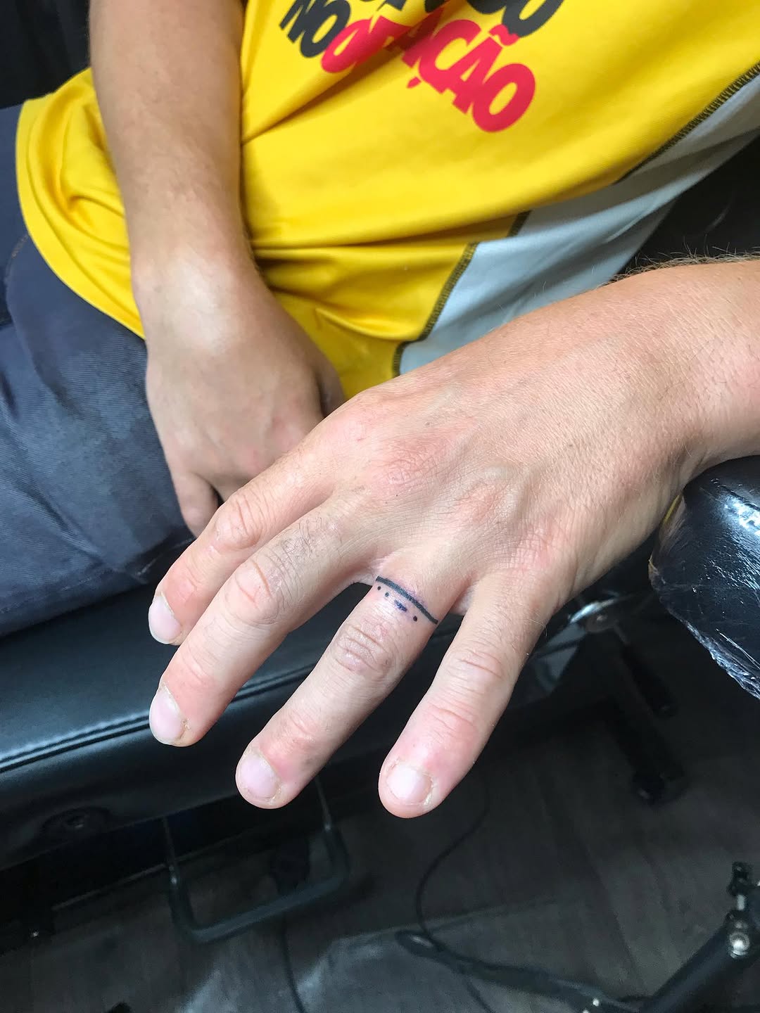 Tattoo by @mossquitotatt — minimalist, geometric