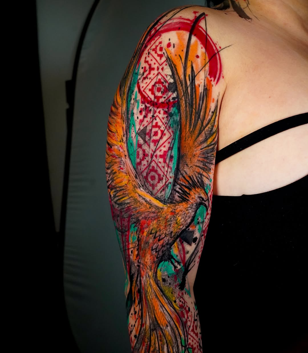 Tattoo by @supremedrone โ trash_polka, illustrative