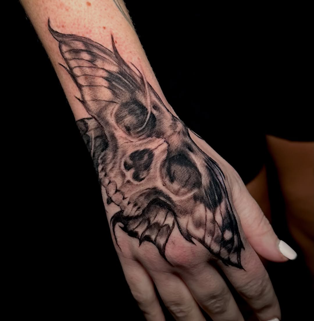 Tattoo by @comfychrisf — black_and_grey, realism