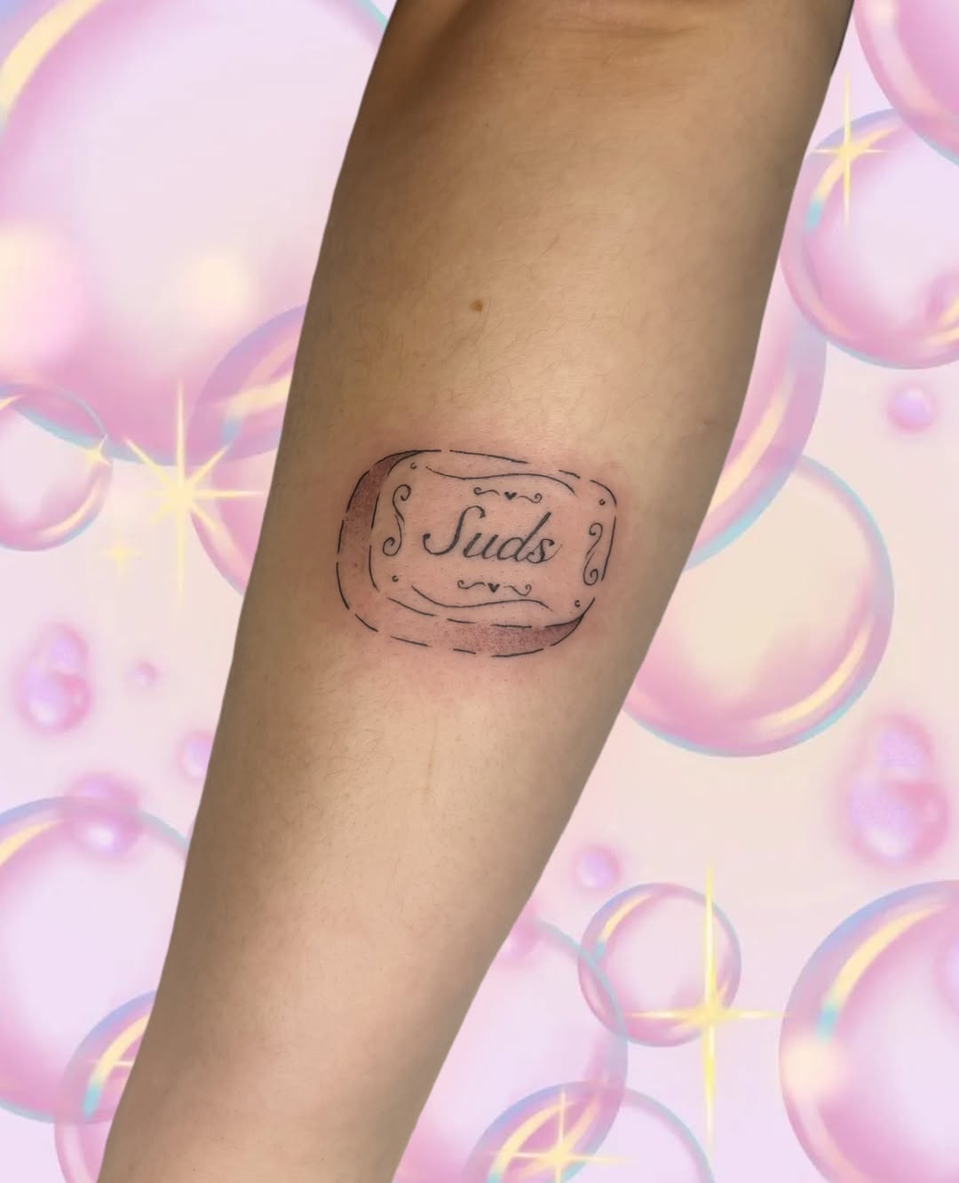 Tattoo by @rhubarbtattoo — lettering_script