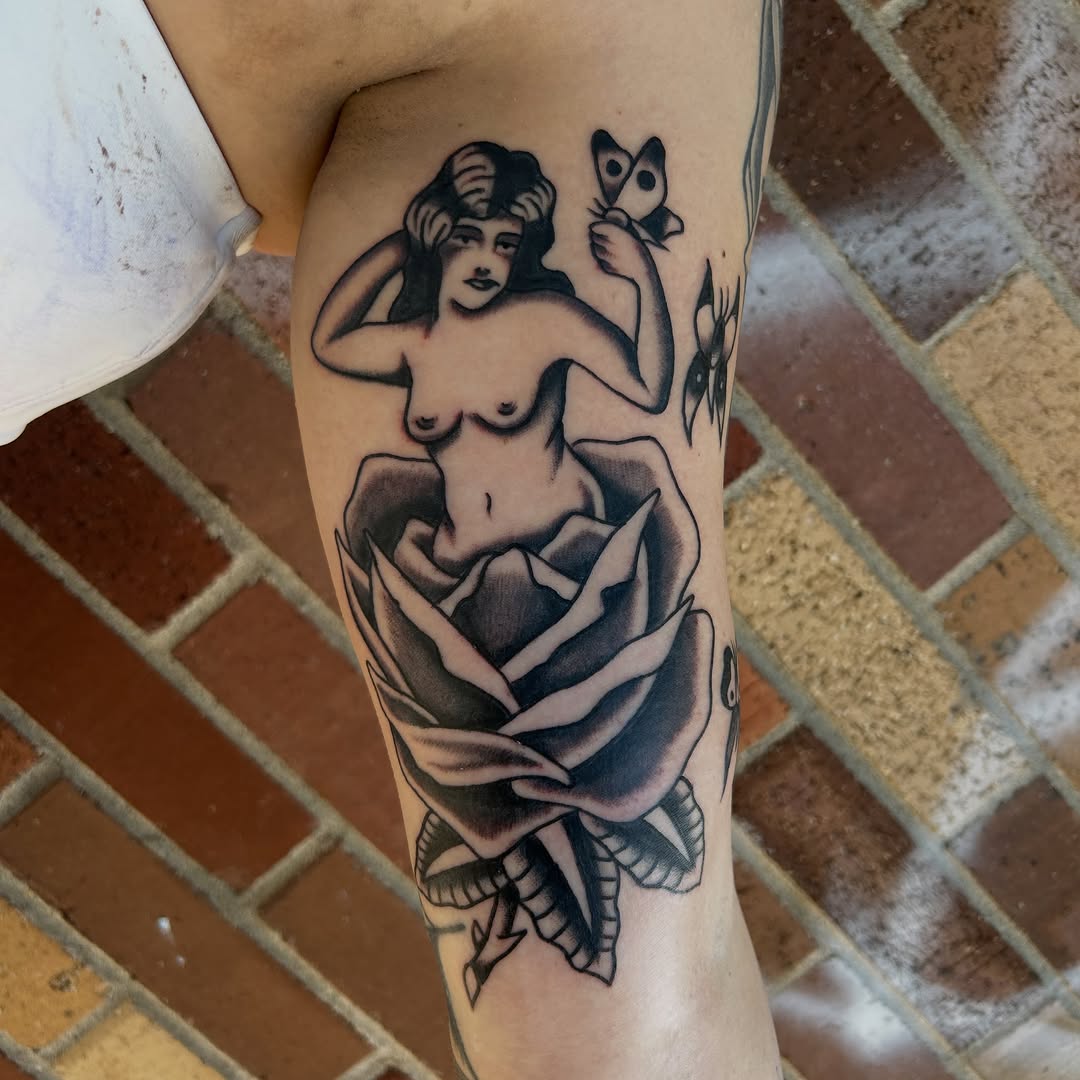 Tattoo by @donny_sinns — american_traditional, black_and_grey