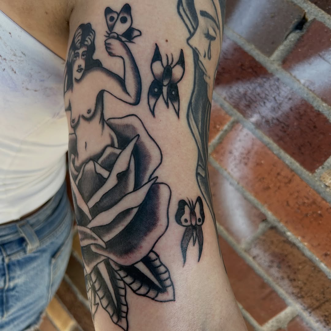 Tattoo by @donny_sinns — american_traditional, black_and_grey