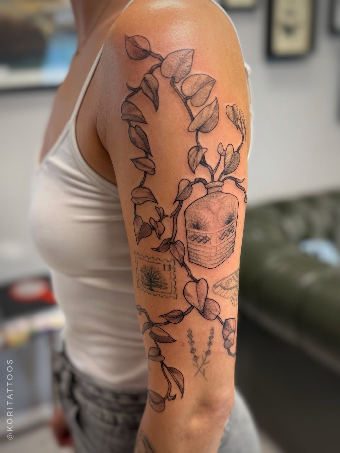 Tattoo by @koritattoos — black_and_grey