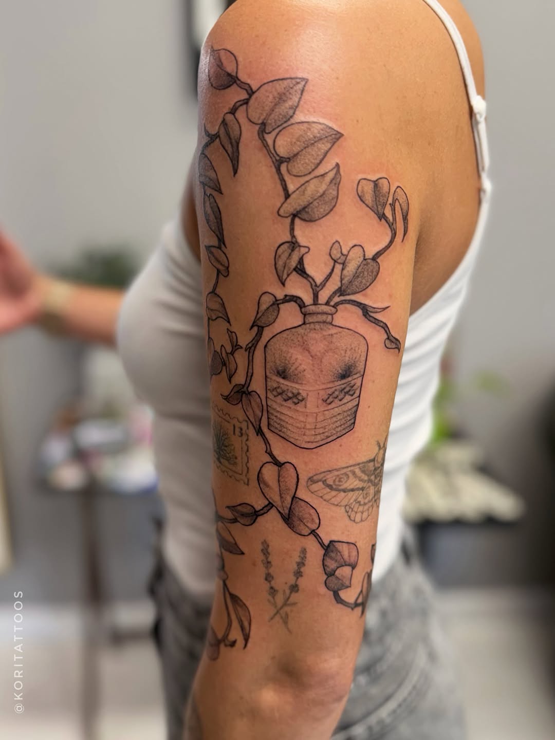 Tattoo by @koritattoos — black_and_grey