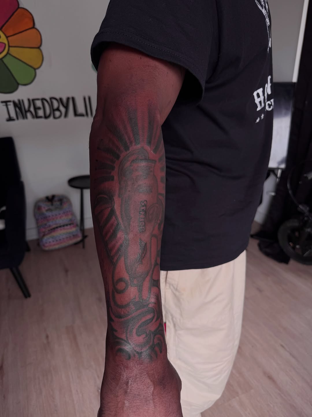 Tattoo by @inkedbylii โ black_and_grey