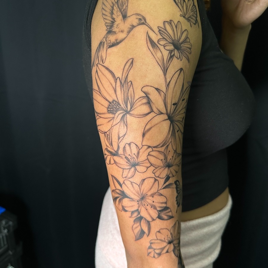 Tattoo by @inkbydonv — fine_line, black_and_grey