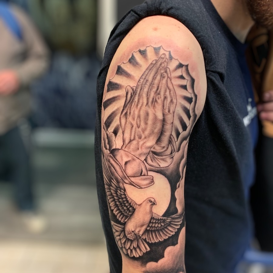 Tattoo by @inkbydonv — black_and_grey, realism