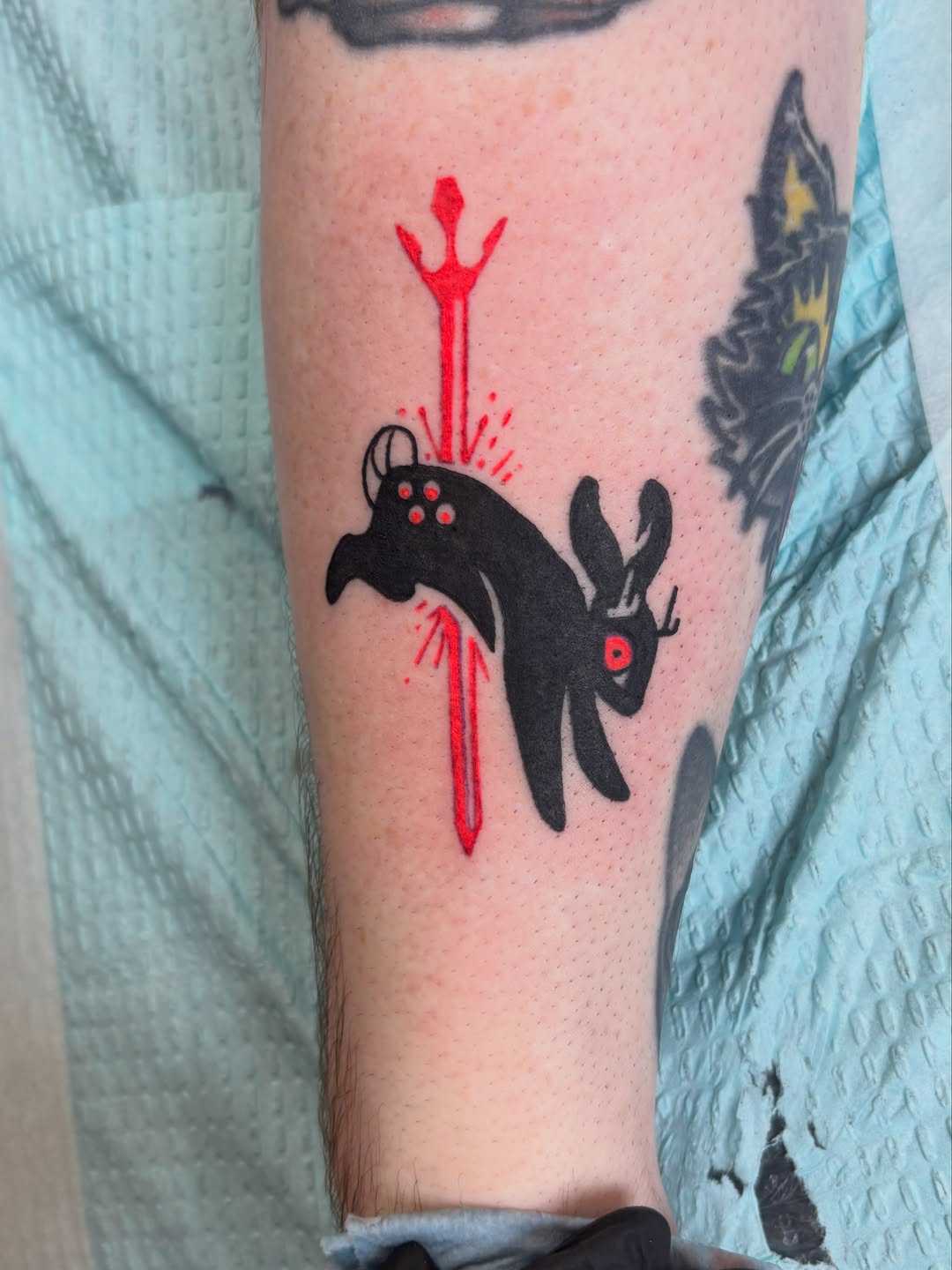 Tattoo by @firestarterink — blackwork