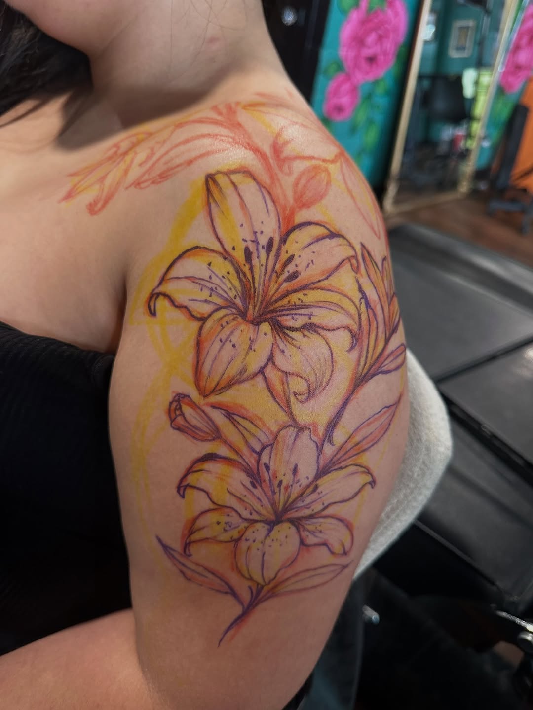 Tattoo by @marioflorestattoo — illustrative, sketch