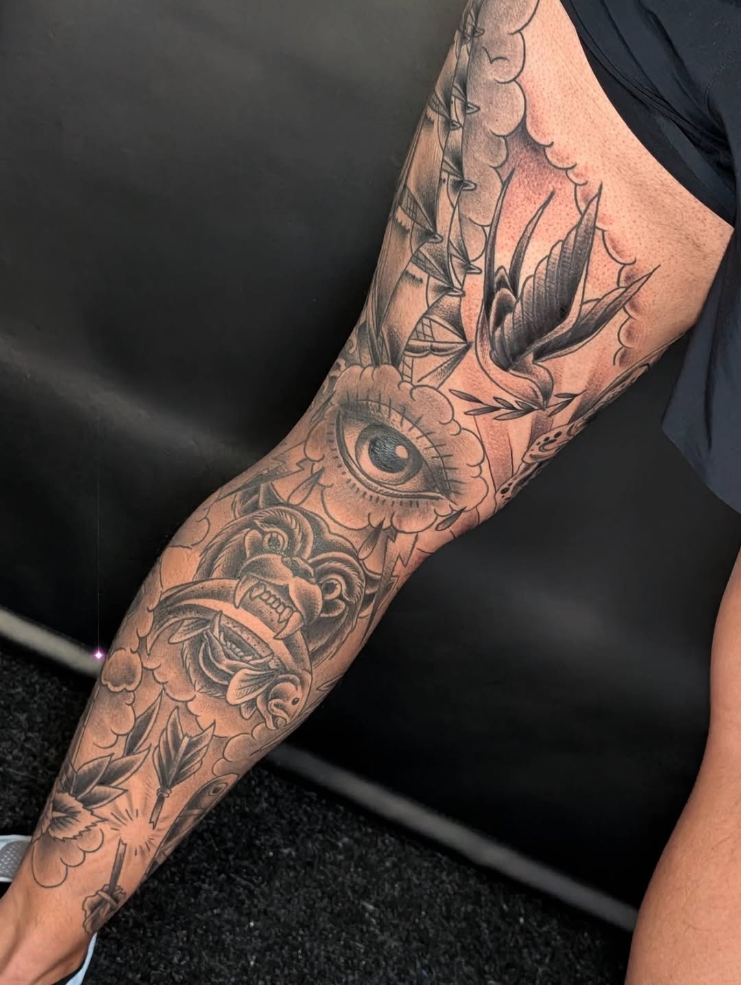Tattoo by @willalexandertattoos — black_and_grey