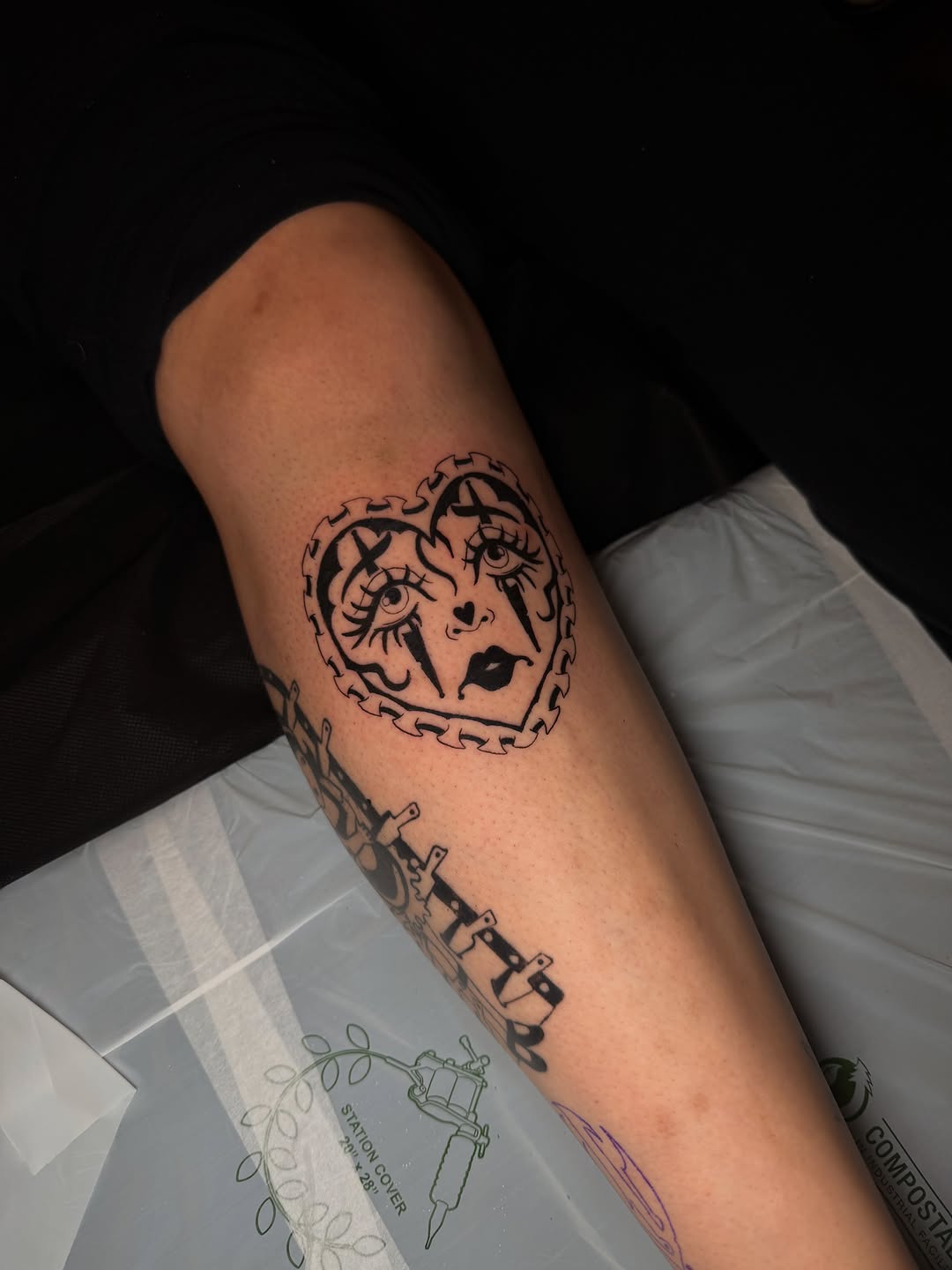 Tattoo by @line_ink — blackwork