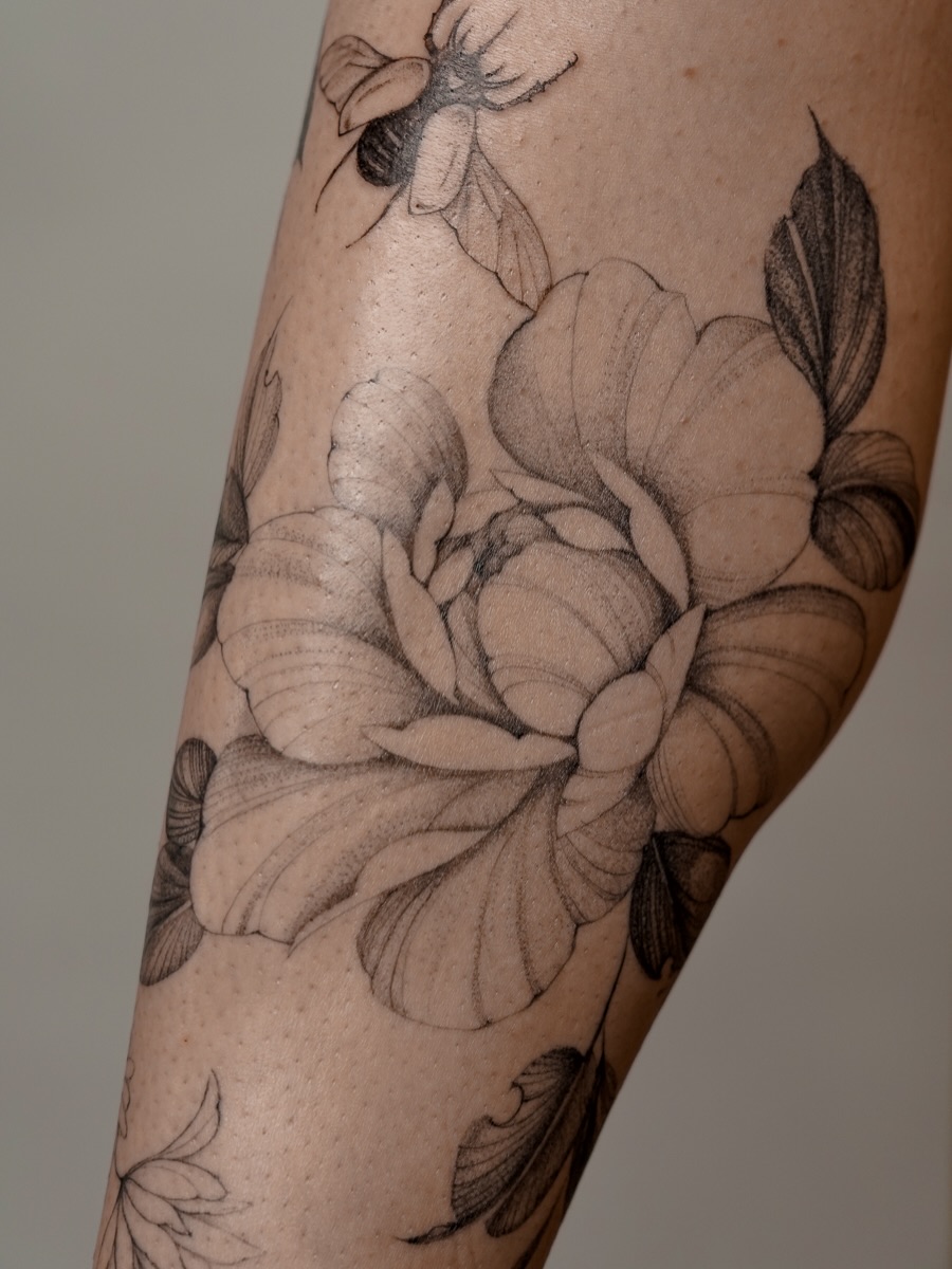 Tattoo by @anastation.tattoo — fine_line, black_and_grey