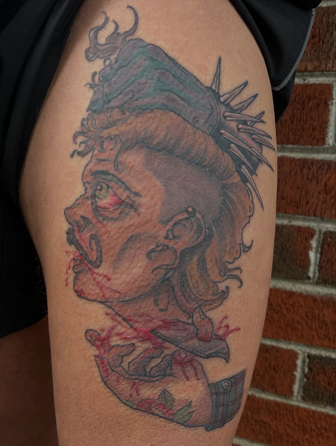 Tattoo by @edflorestattoo — dark_realism, trash_polka