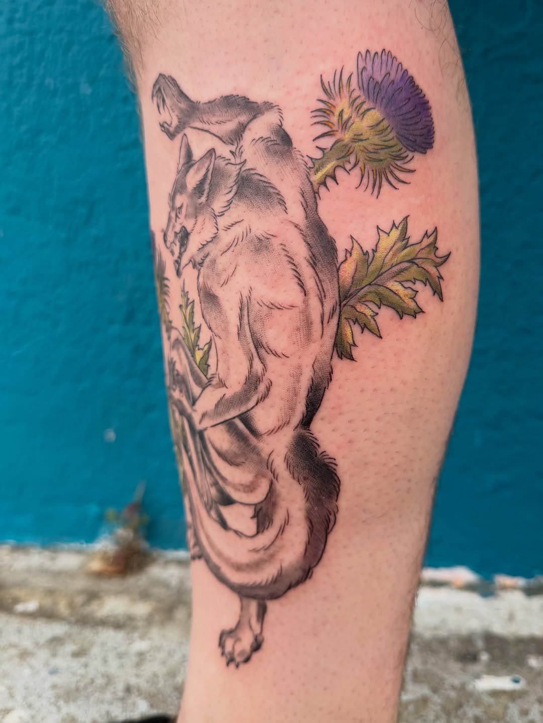 Tattoo by @devilgoat โ black_and_grey
